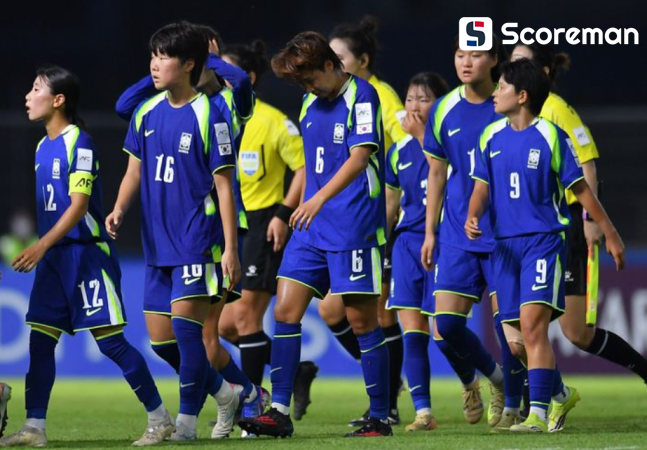 한국 U-20 여자, 북한에 0-5 완패…조 2위로 8강 진출